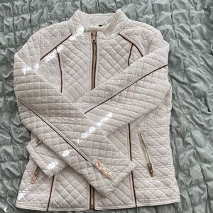 Quilted Women's Jacket in Cream